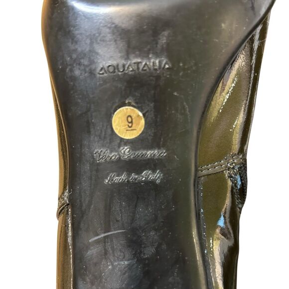Aquatalia Rogue Royale Ankle Boot Patent Leather Italy Green Size 9 Waterproof - Picture 15 of 16